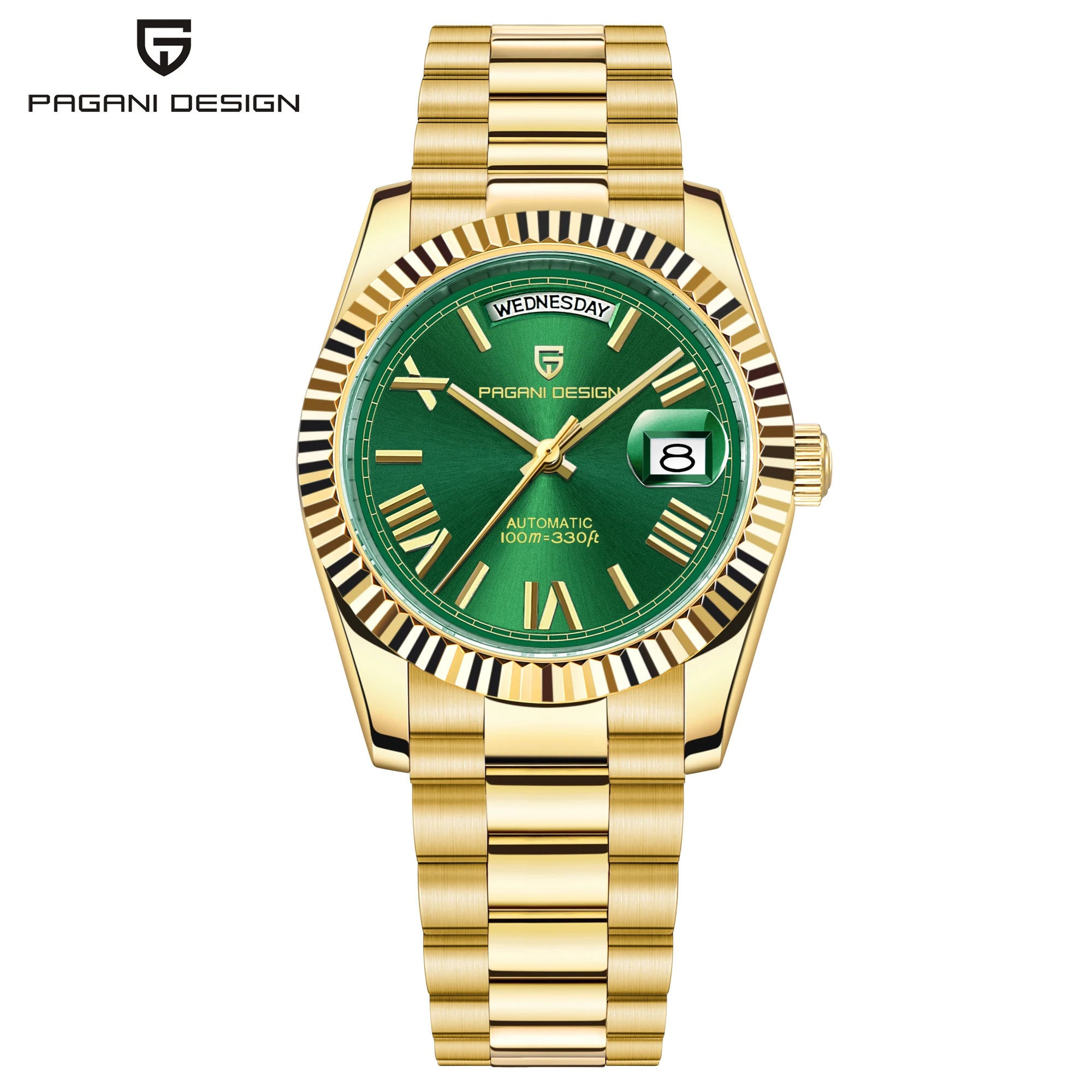 Men's Automatic Mechanical Watch – Sapphire Crystal, 10 Bar Water Resistance