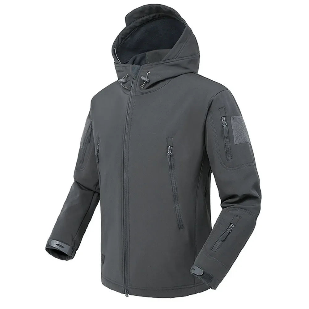 Men's Softshell Tactical Jacket – Windproof Waterproof Bomber Coat