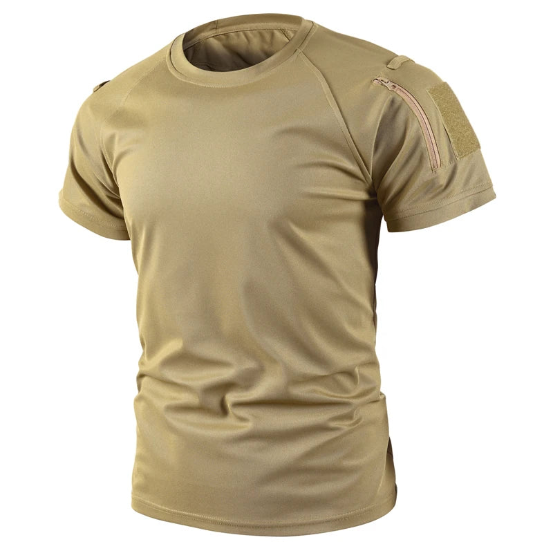 Men's Quick-Dry Tactical T-Shirt – Breathable Outdoor Tee