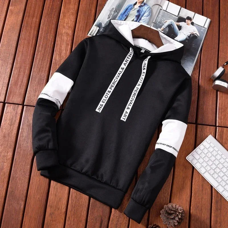 Men's Graphic Print Hoodie – Long Sleeve Pullover Sweatshirt