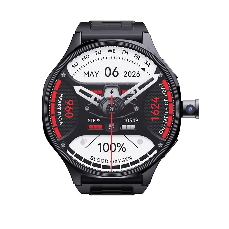 4G Android Smart Watch – AMOLED Display, GPS & Rotating Camera