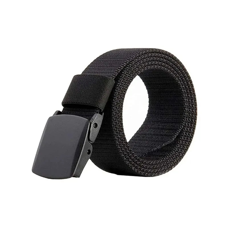 Men's Nylon Canvas Belt – Lightweight Non-Metal Buckle