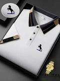 Men's Embroidered Polo Shirt – Milan-Style Business Casual Top