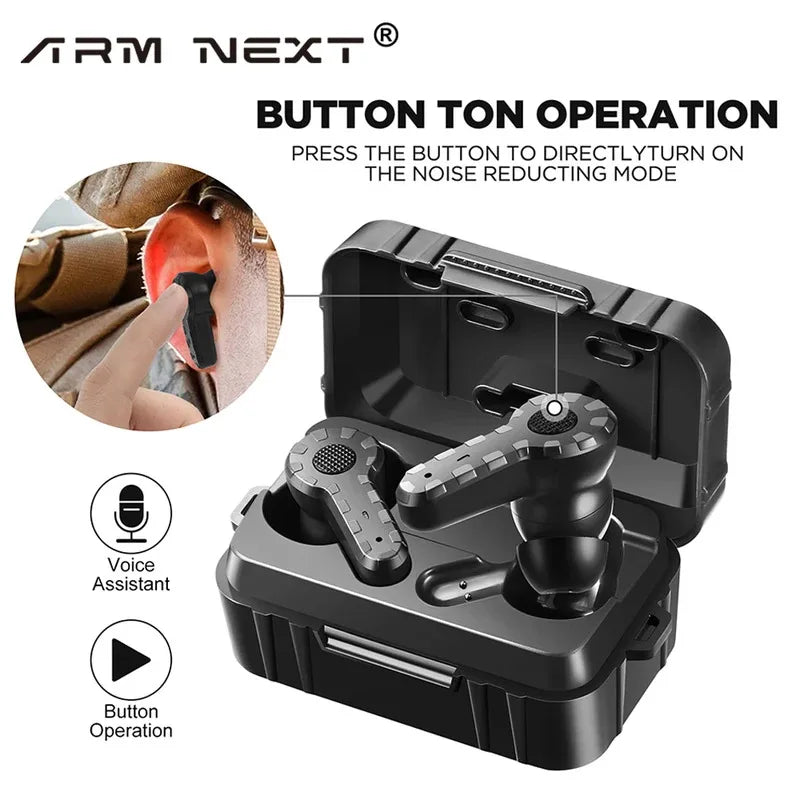 Tactical Ear Protection Plugs – Noise-Cancelling Shooting Earbuds