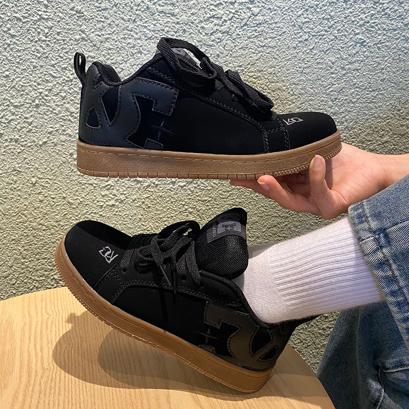Unisex Retro Casual Trainers – Low-Top Loafer Sneakers