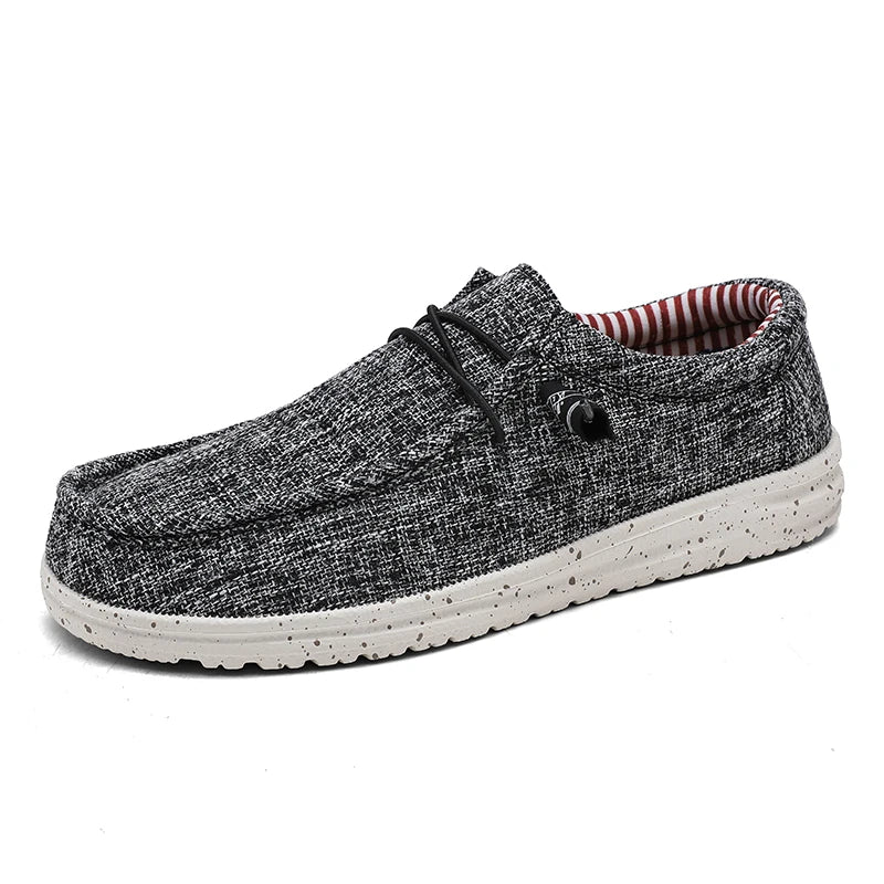 Men's Denim Canvas Shoes – Breathable Casual Loafers