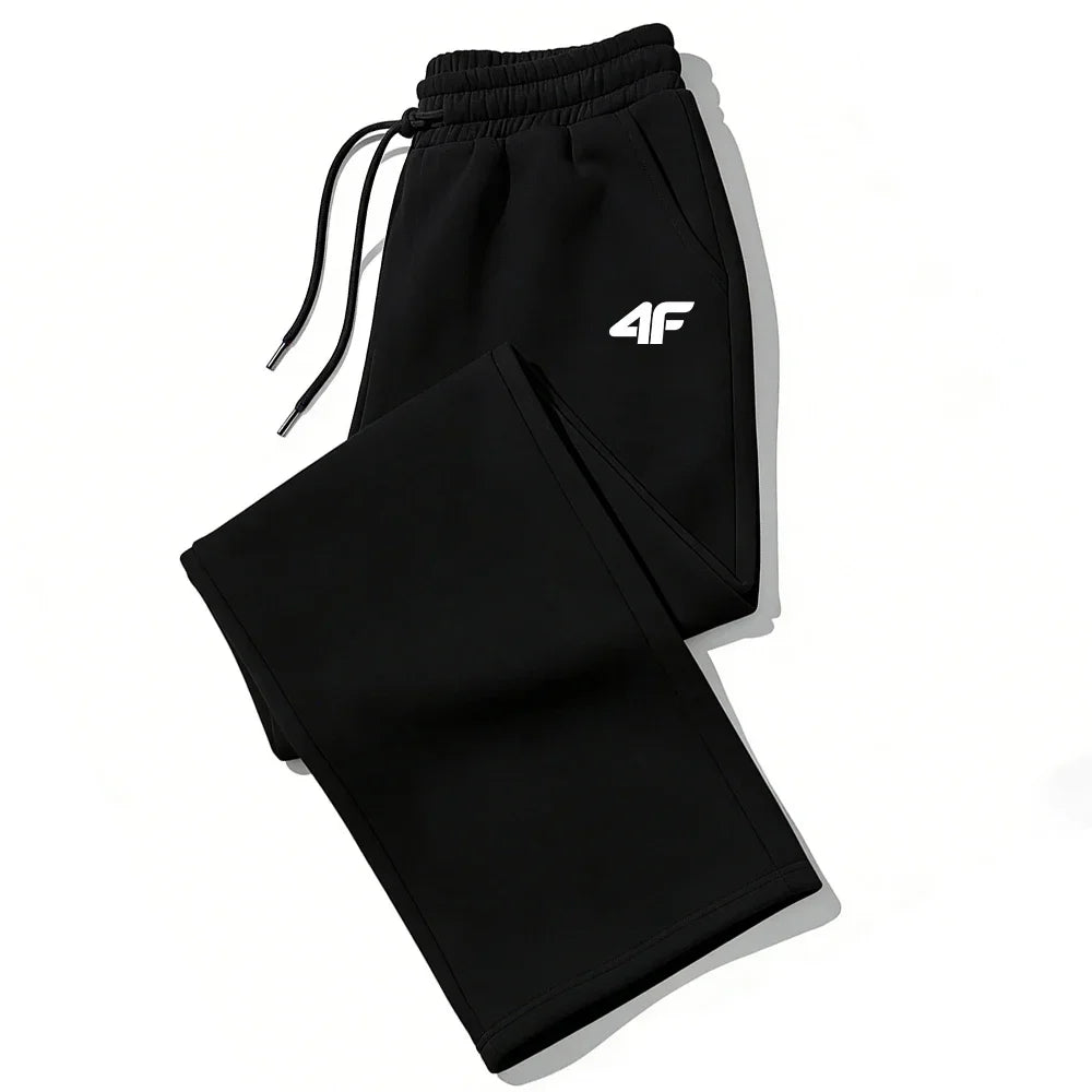 Men's Casual Tracksuit Bottoms – Printed Jogging Sweatpants