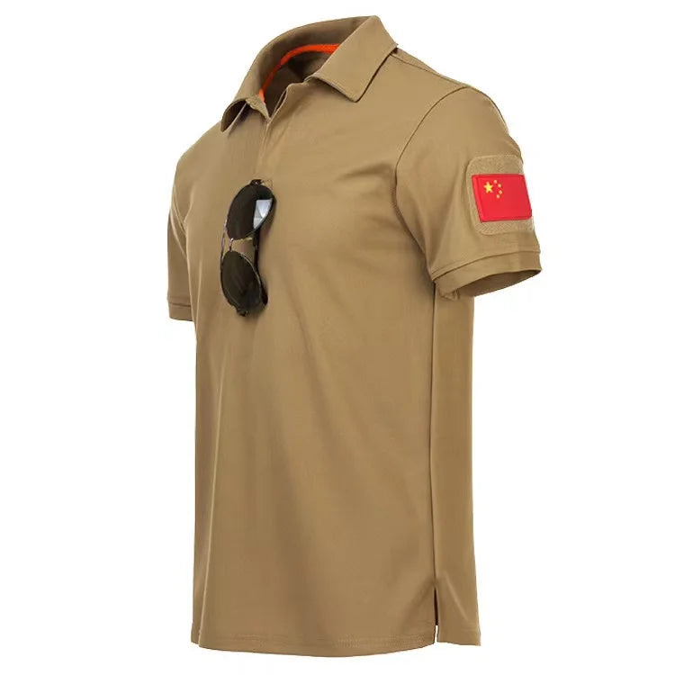 Men's Quick-Dry Tactical T-Shirt – Breathable Outdoor Tee