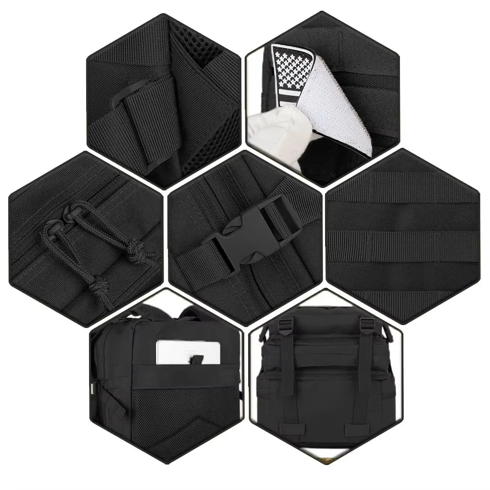 Men's Tactical Backpack – 30L/50L Hiking & Travel Rucksack