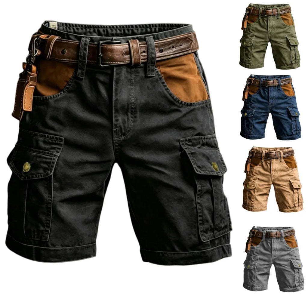 Men's Camo Cargo Shorts – Casual Work Shorts (Extended Sizes)