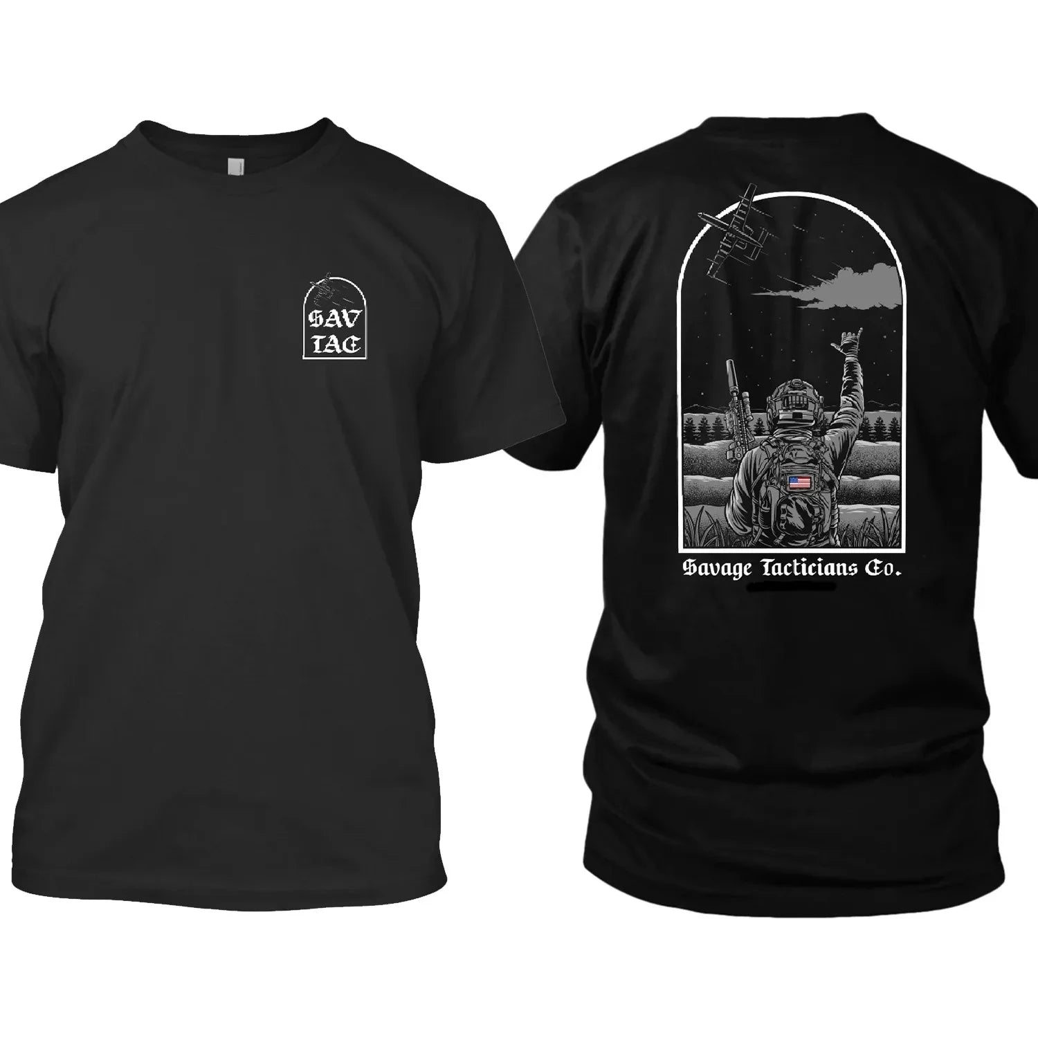 Men's Tactical Streetwear T-Shirt – Loose Fit Cotton Tee