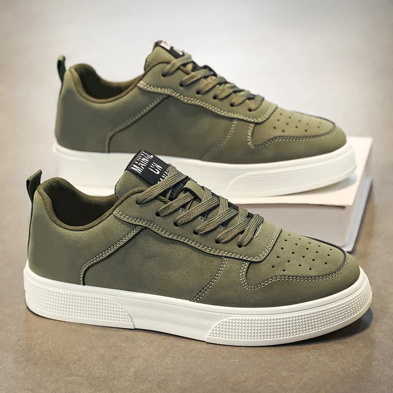 Men's Casual Skate Trainers – Comfortable Grip-Sole Shoes