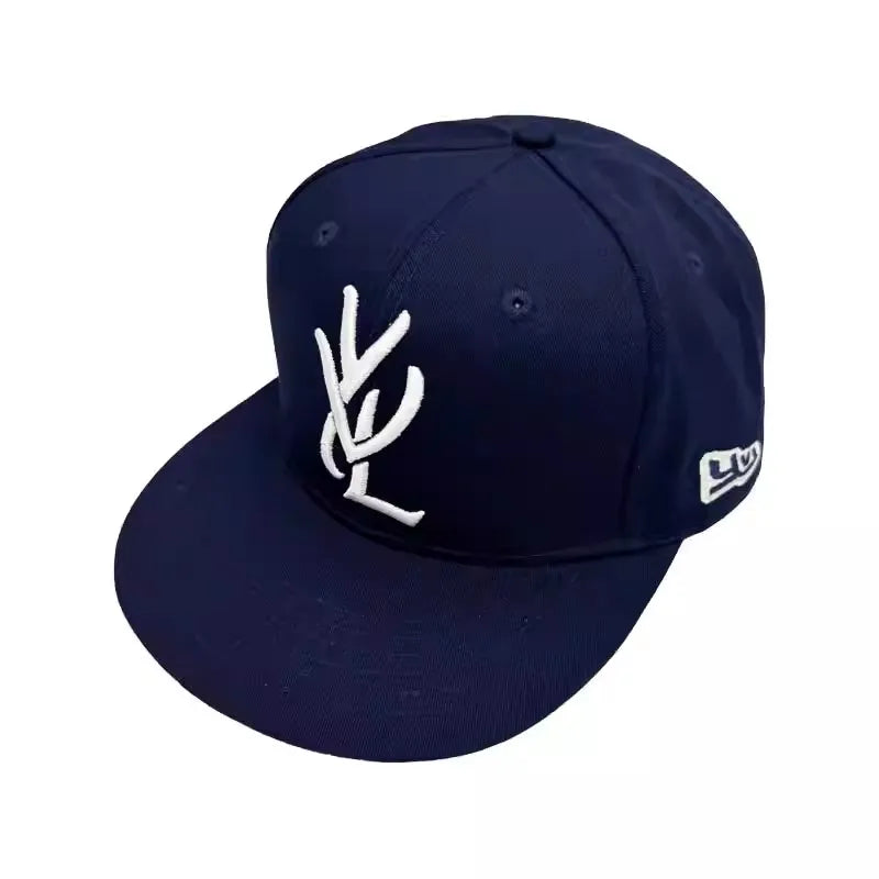 Flat Brim Fitted Baseball Cap – Sun Protection Snapback