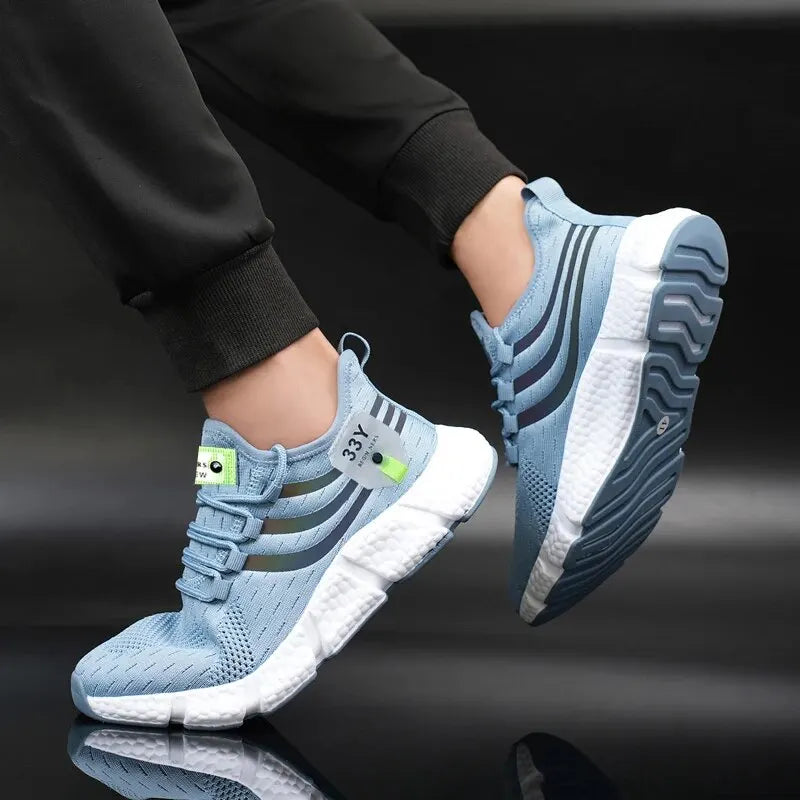 Men's Lightweight Running Trainers – Breathable Mesh Sneakers
