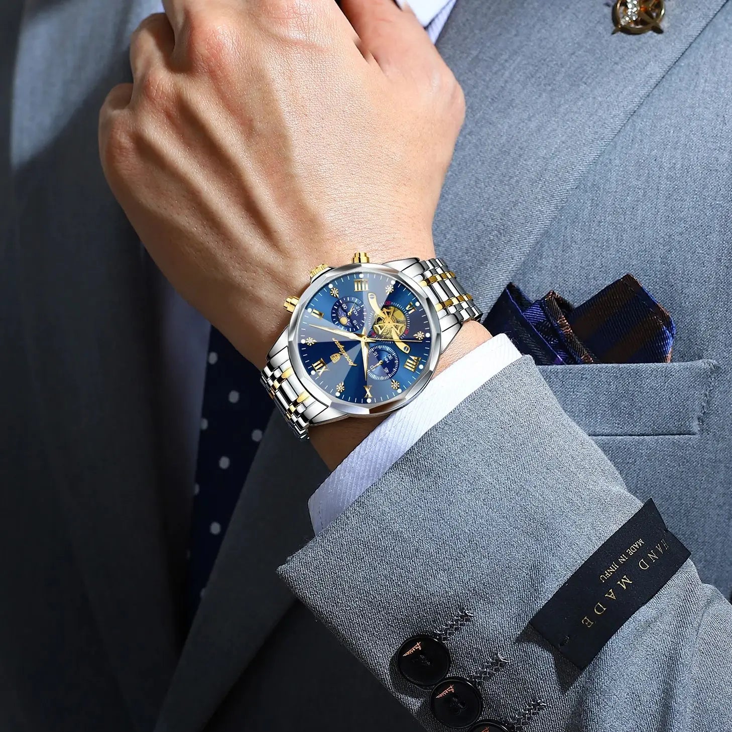 Men's Chronograph Watch – Waterproof Luminous Wristwatch