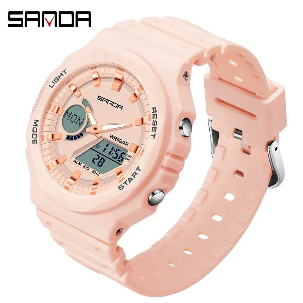 Men's Digital Sports Watch – Waterproof LED Military-Style Watch