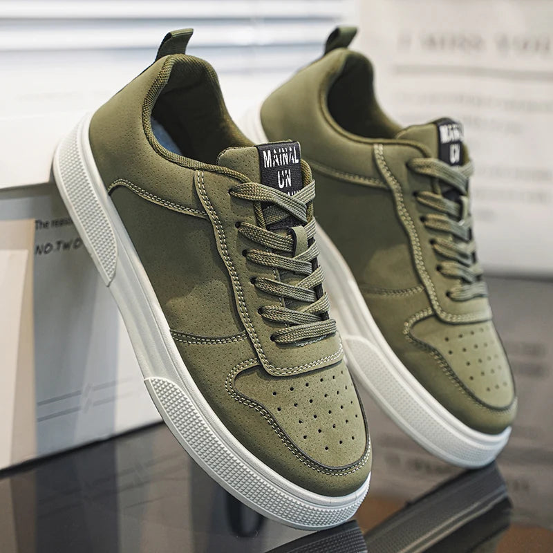 Men's Casual Skate Trainers – Comfortable Grip-Sole Shoes