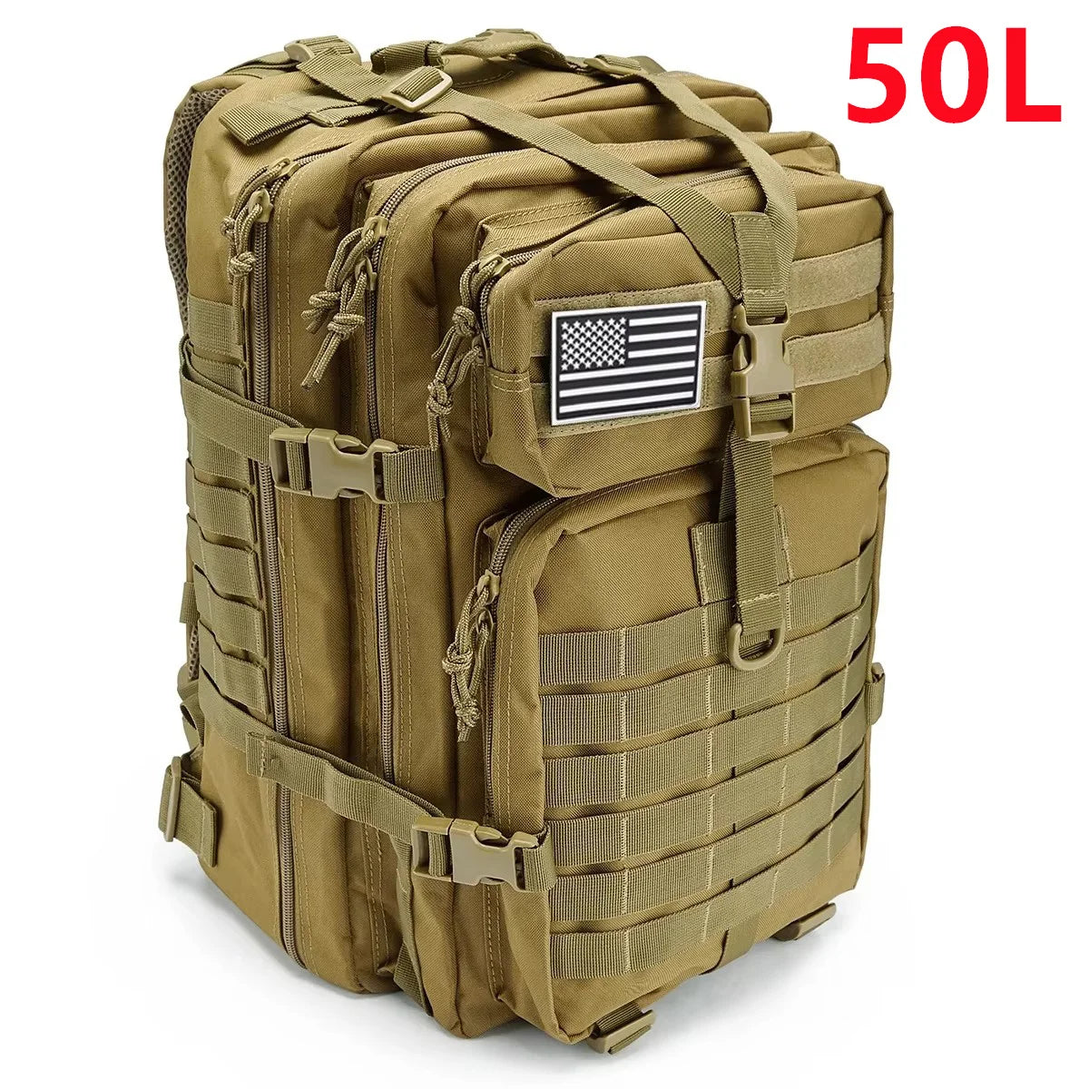 Men's Tactical Backpack – 30L/50L Hiking & Travel Rucksack
