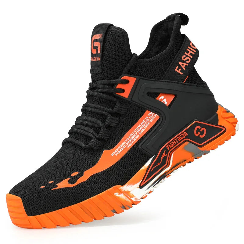 Men's Steel Toe Safety Boots – Puncture-Resistant Work Shoes