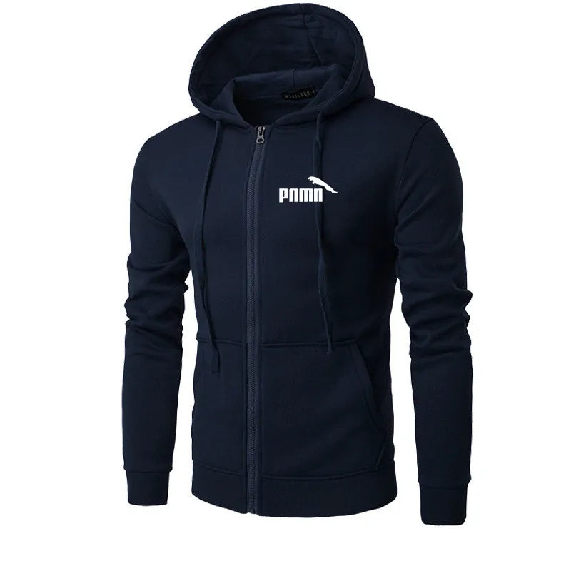 Men's Zip-Up Hoodie Jacket – Slim Fit Sweatshirt