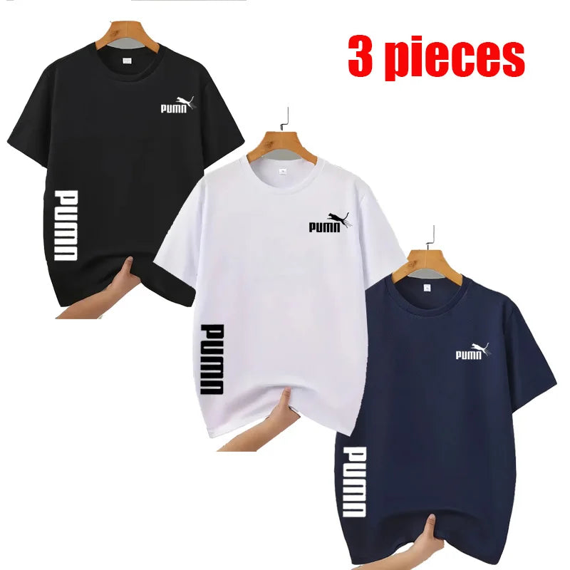 Men's Quick-Dry Mesh T-Shirts – Crew Neck Sports Tee (Pack)