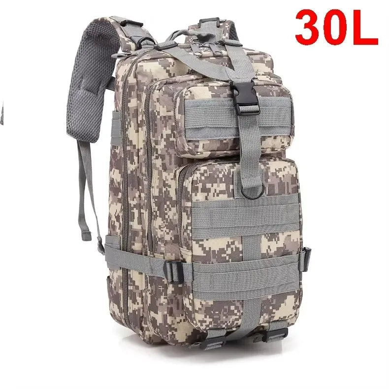 Men's Tactical Backpack – 30L/50L Hiking & Travel Rucksack