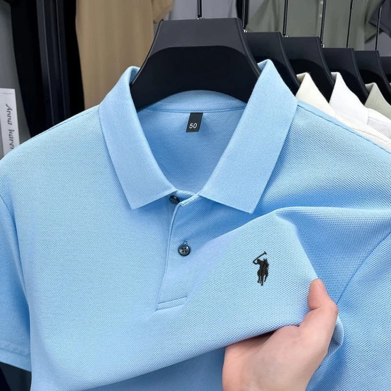 Men's Premium Cotton Polo Shirt – Embroidered Golf Top