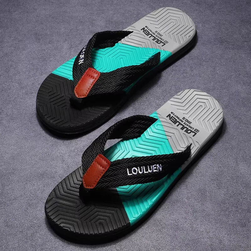 Men's Breathable Beach Flip Flops – Casual Summer Sandals