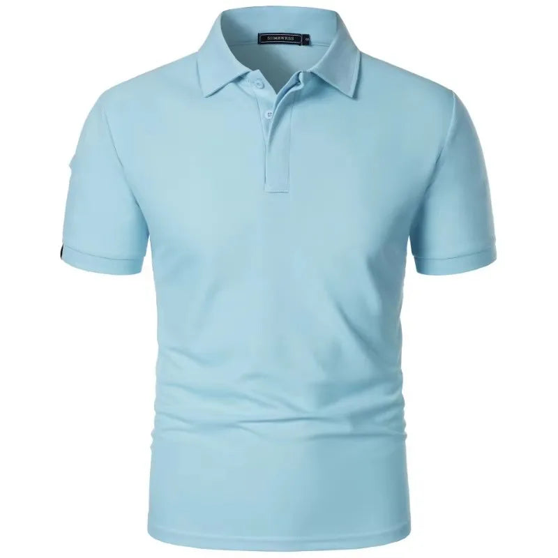 Men's Oversized Tennis Polo Shirt – Moisture-Wicking Sports Top