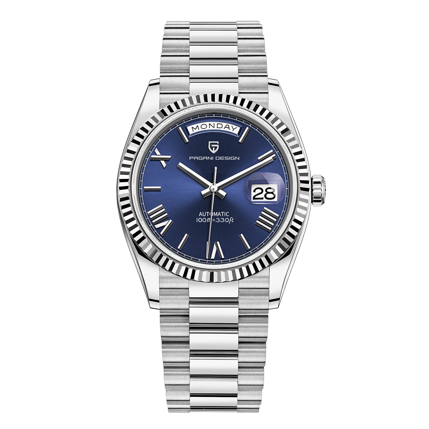 Men's Automatic Mechanical Watch – Sapphire Crystal, 10 Bar Water Resistance