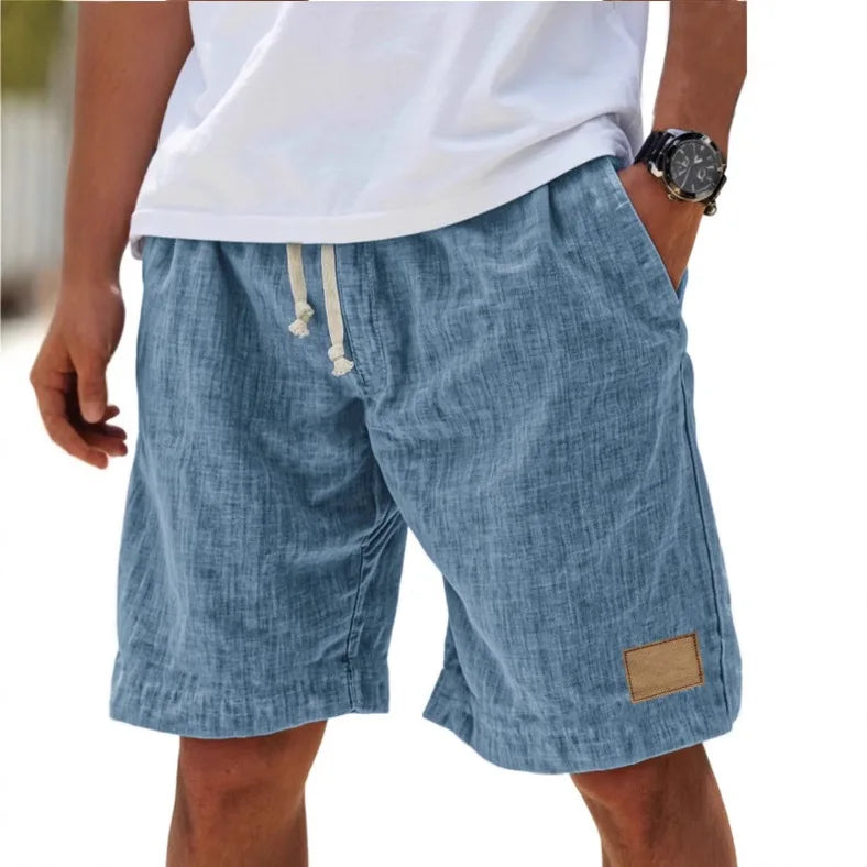 Men's Cotton Linen Shorts – Retro Streetwear Casual Shorts