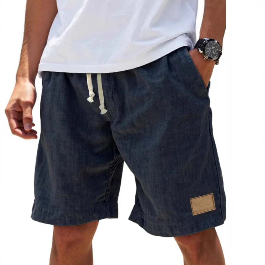 Men's Cotton Linen Shorts – Retro Streetwear Casual Shorts