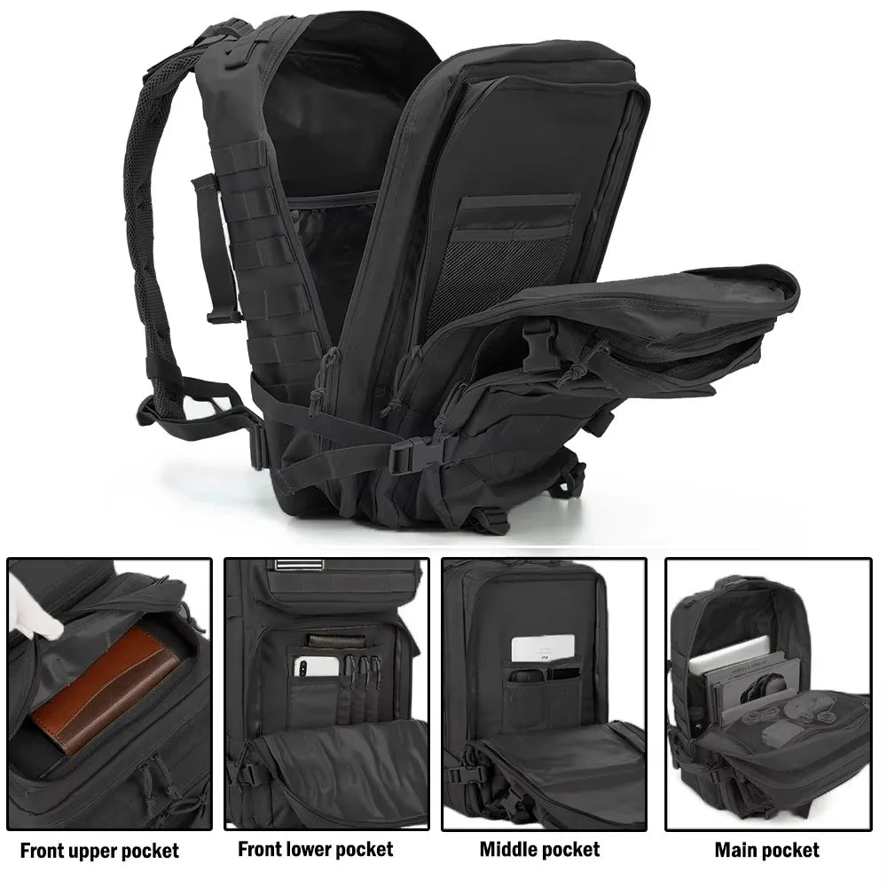 Men's Tactical Backpack – 30L/50L Hiking & Travel Rucksack