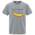 Men's Novelty Banana Print T-Shirt – Casual Cotton Blend Tee