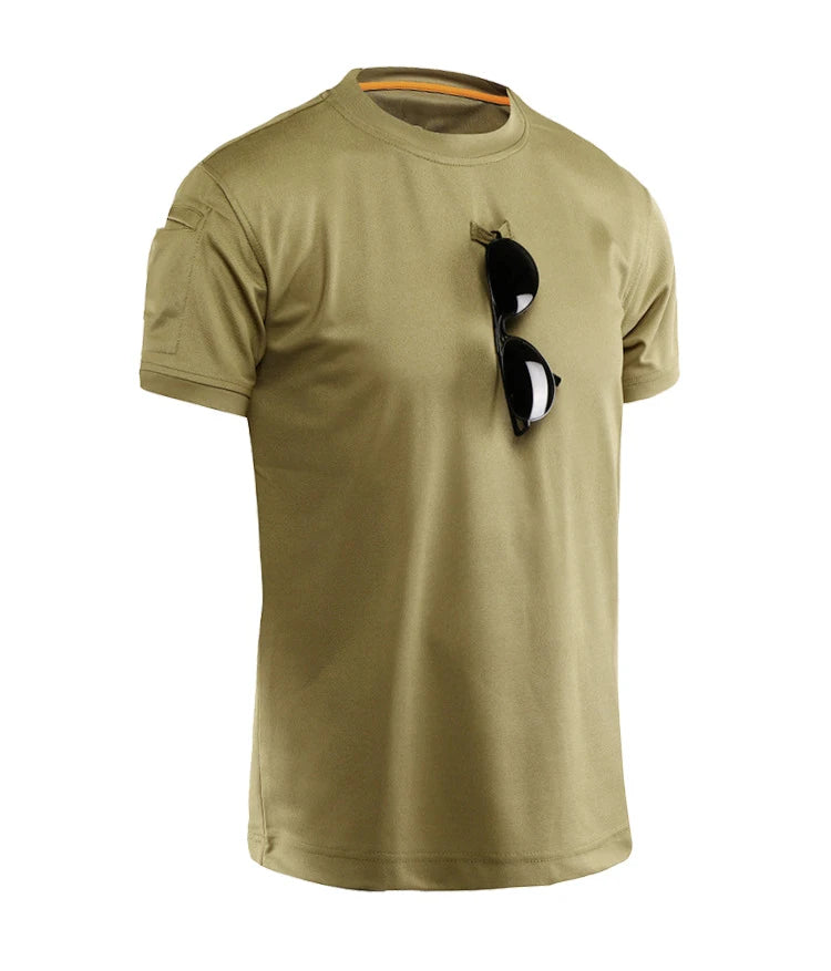 Men's Quick-Dry Tactical T-Shirt – Breathable Outdoor Tee