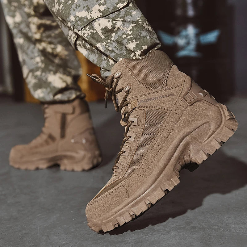 Men's Desert Tactical Boots – Non-Slip Outdoor Work Boots