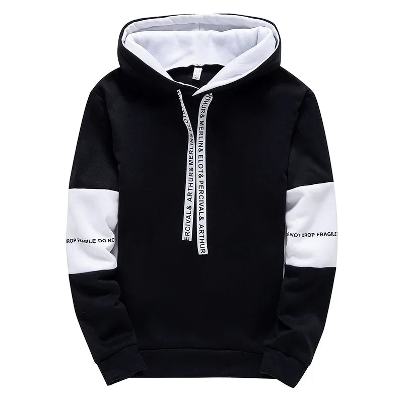 Men's Graphic Print Hoodie – Long Sleeve Pullover Sweatshirt