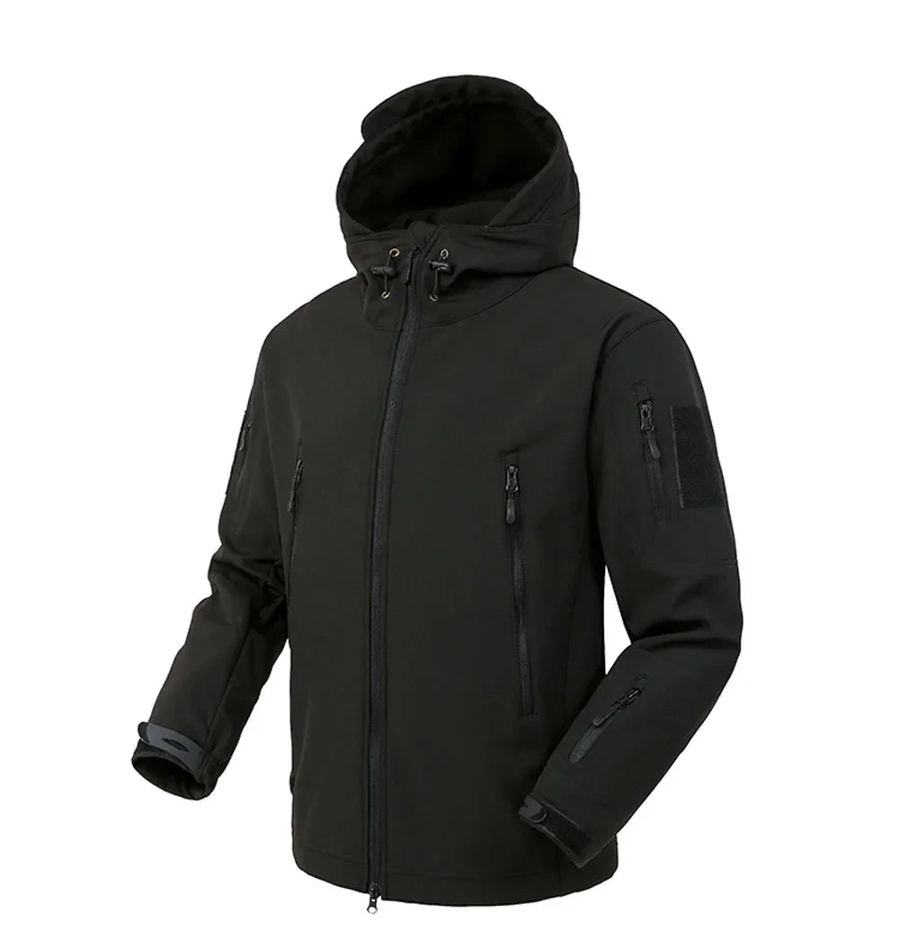Men's Softshell Tactical Jacket – Windproof Waterproof Bomber Coat
