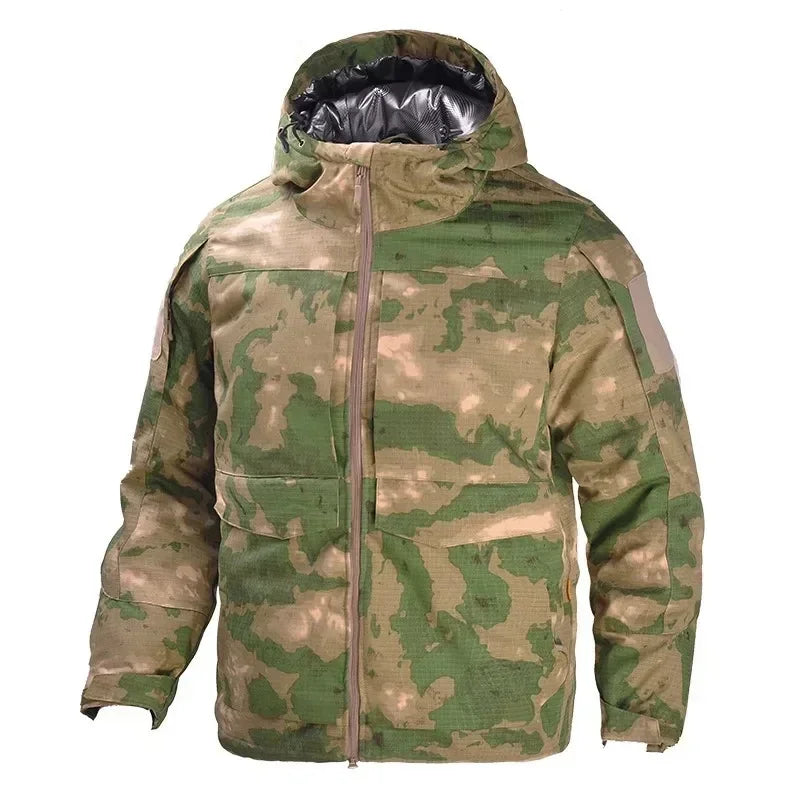 Men's M65-Style Tactical Jacket – Windproof Hooded Coat
