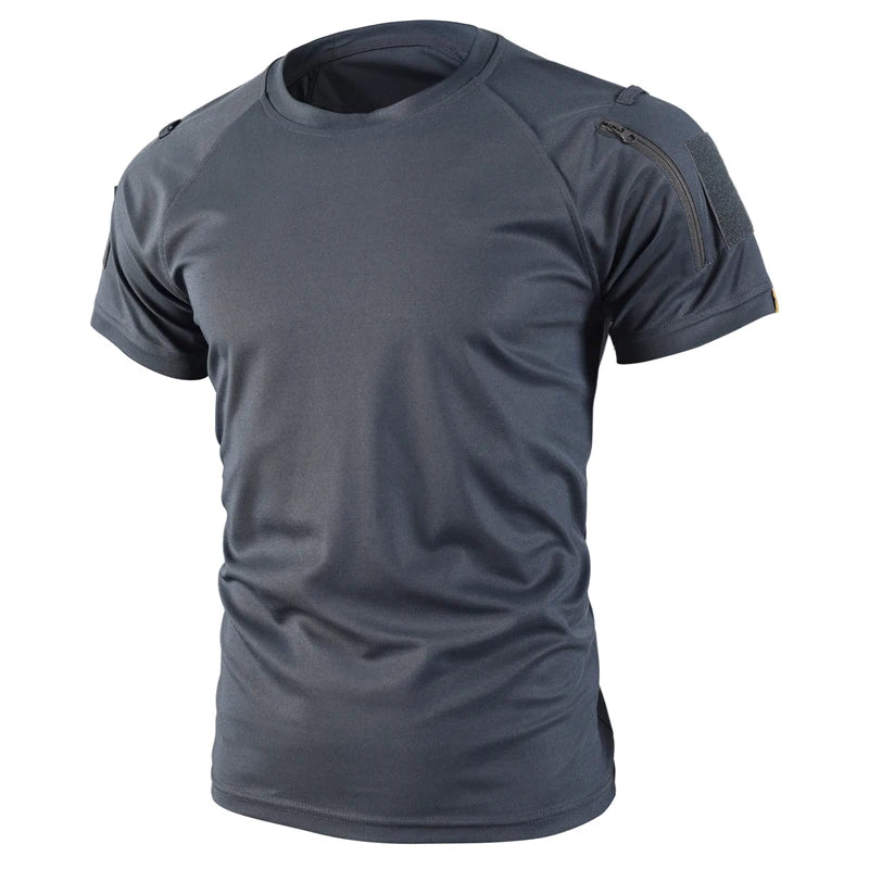 Men's Quick-Dry Tactical T-Shirt – Breathable Outdoor Tee