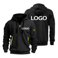 Unisex Drop-Shoulder Hoodie – Multi-Zip Pocket Sweatshirt