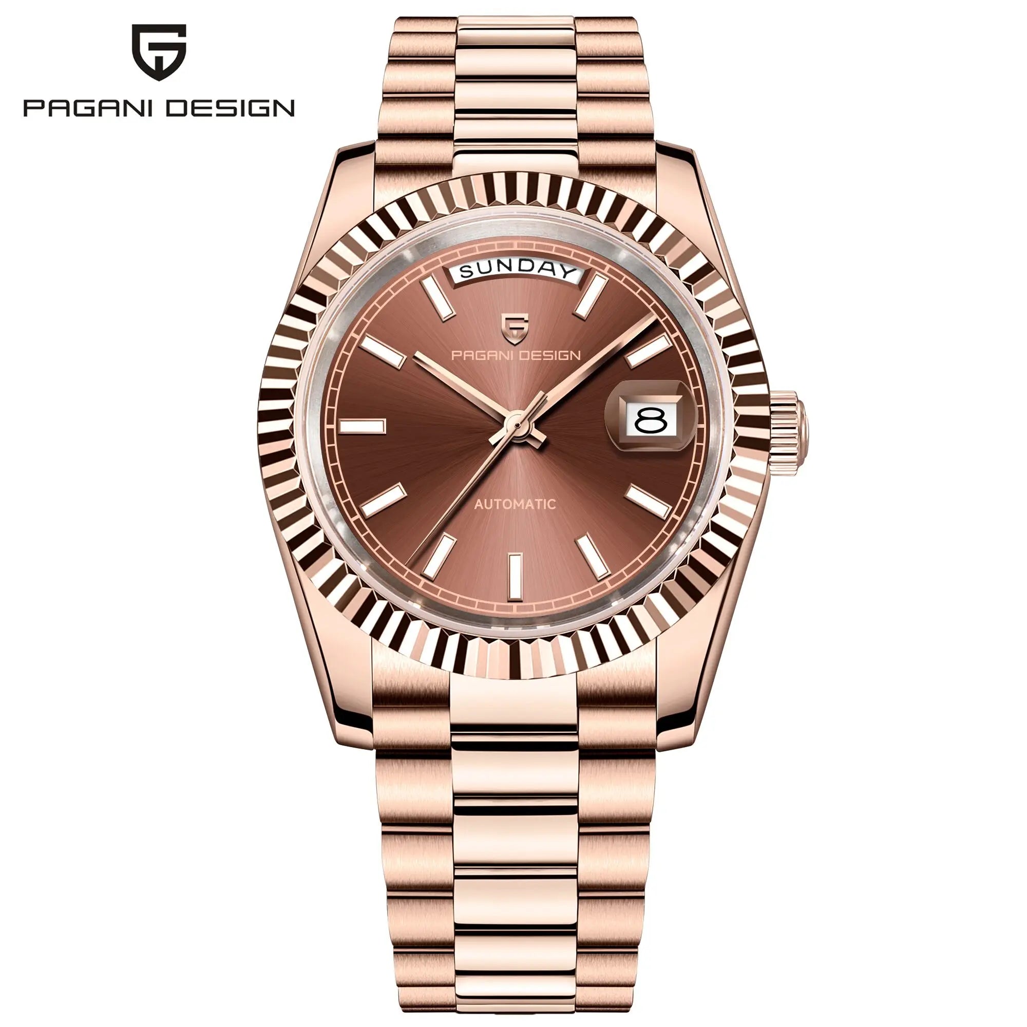 Men's Automatic Mechanical Watch – Sapphire Crystal, 10 Bar Water Resistance