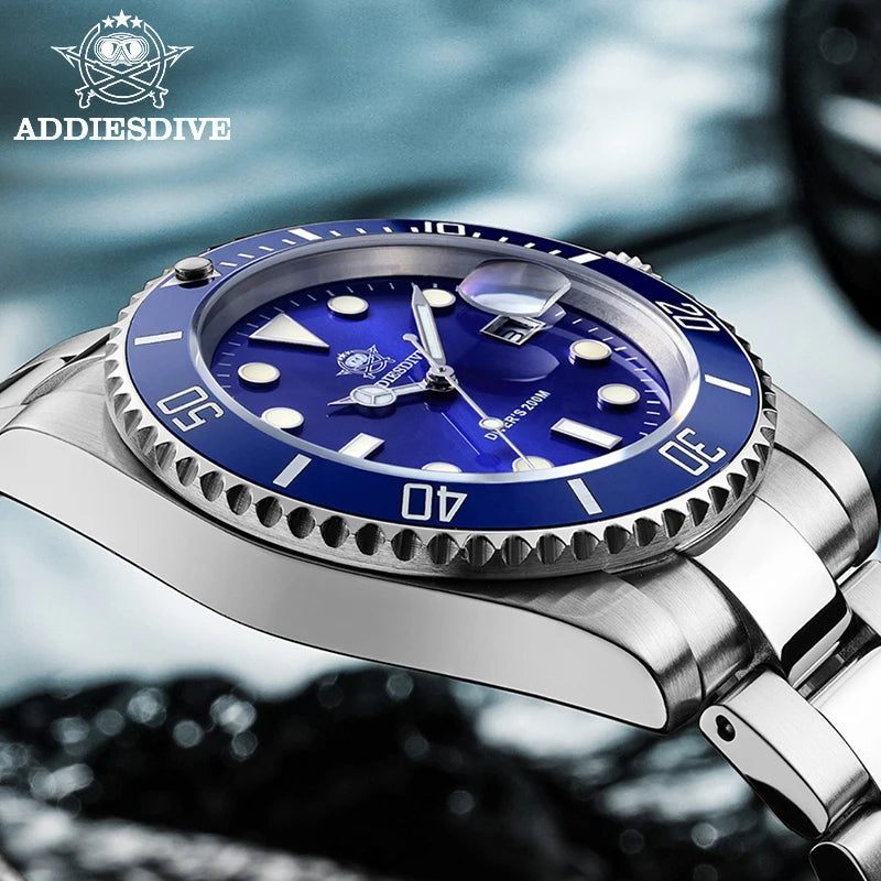 Men's Stainless Steel Quartz Watch – Waterproof Sports Watch
