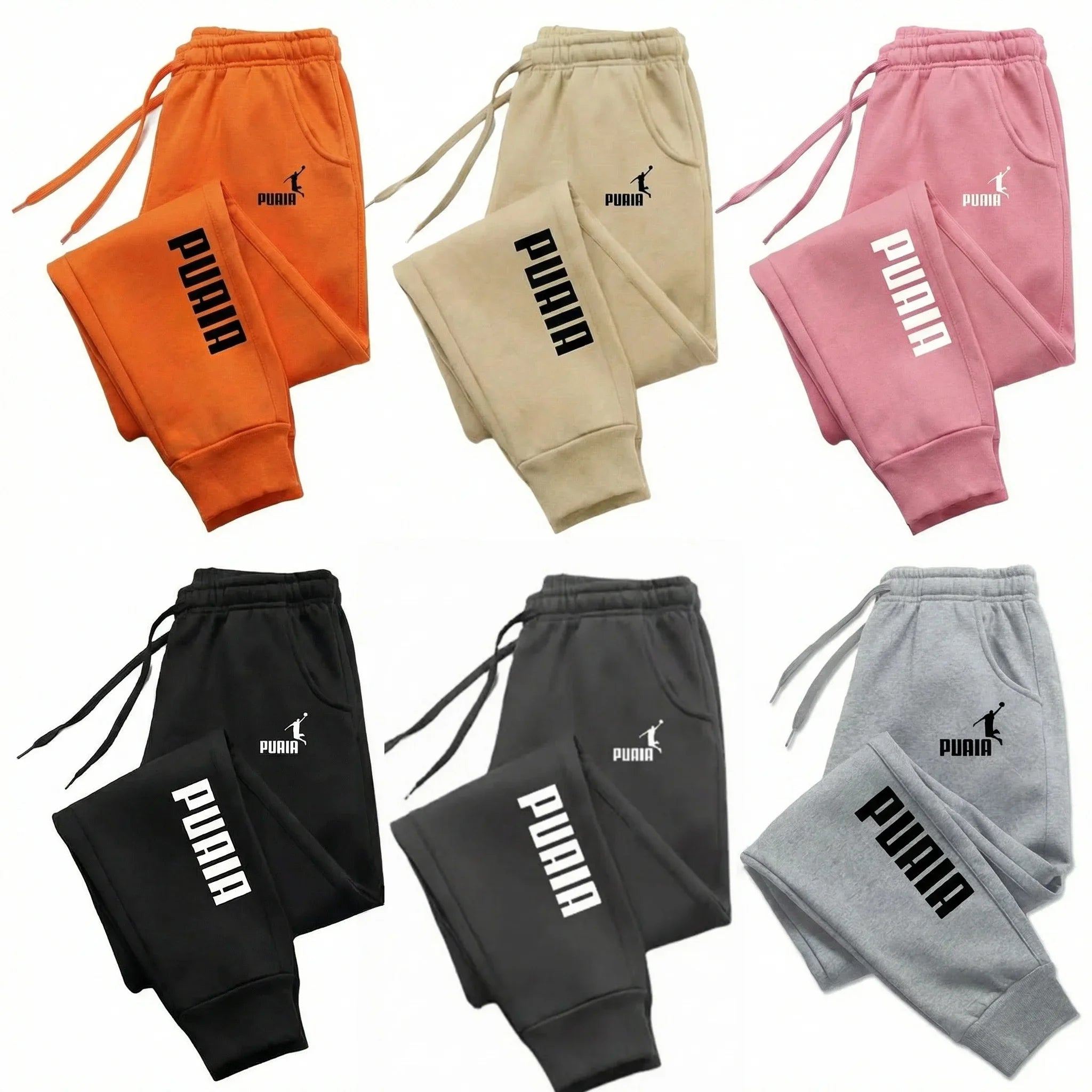 Unisex Casual Sweatpants – Drawstring Joggers with Pockets