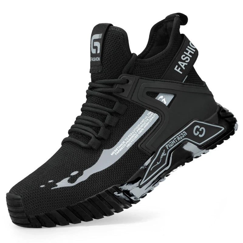 Men's Steel Toe Safety Boots – Puncture-Resistant Work Shoes