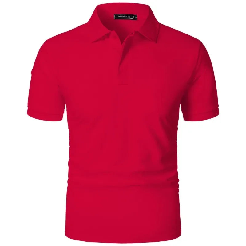 Men's Oversized Tennis Polo Shirt – Moisture-Wicking Sports Top
