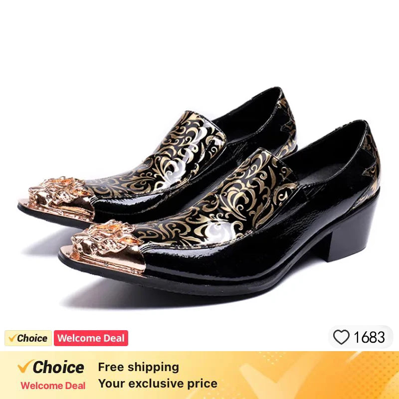 Men's Leather Loafers – Formal Slip-On Dress Shoes