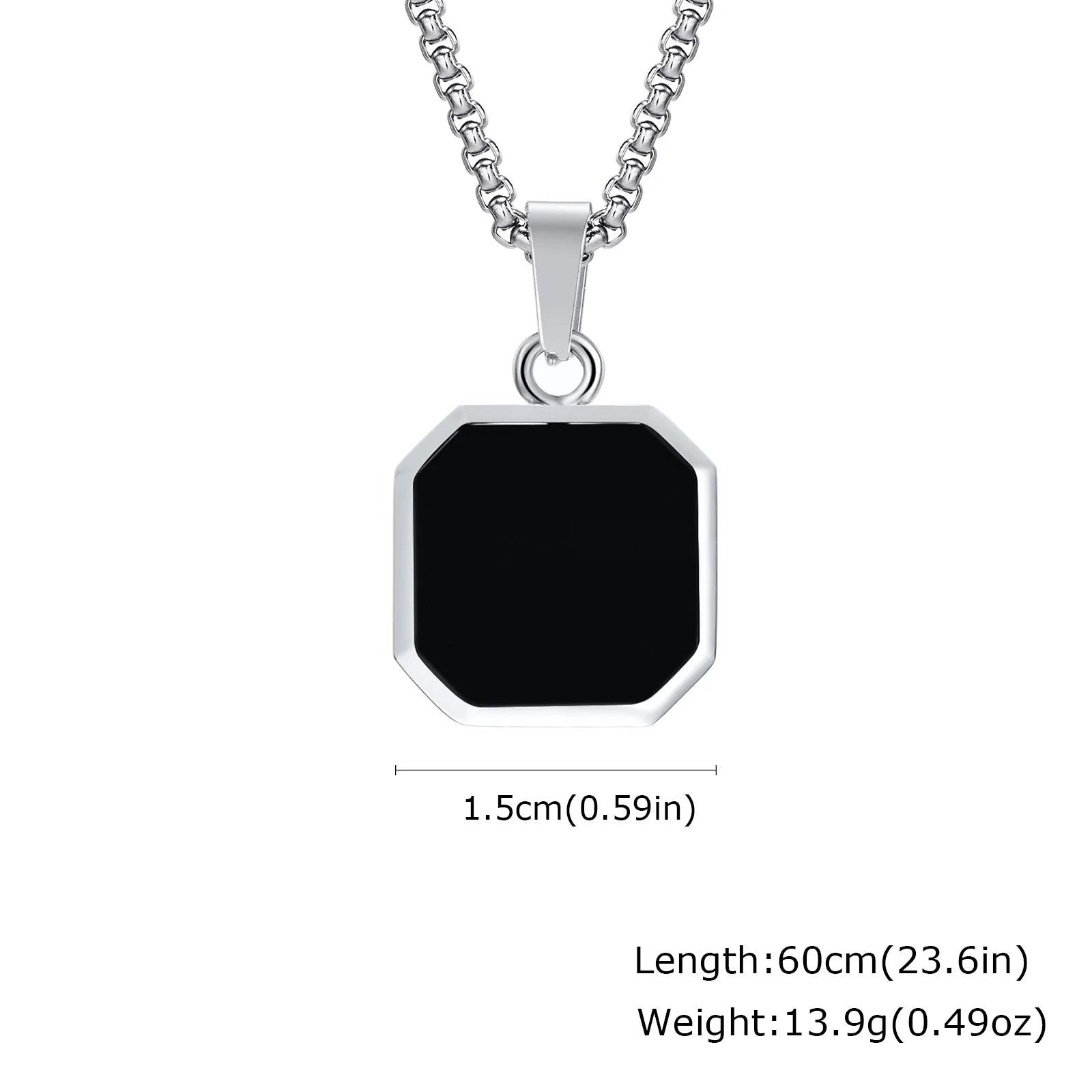 Men's Compass Pendant Necklace – Stainless Steel Chain