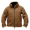 Men's Hooded Fleece Jacket – Thermal Softshell Outdoor Coat