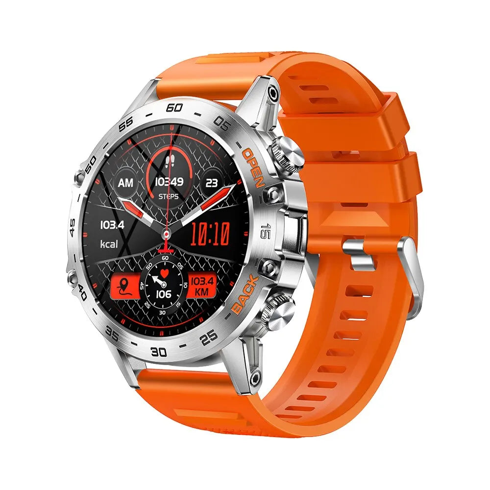 Men's Steel Smart Watch – Bluetooth Calling & Fitness Tracker